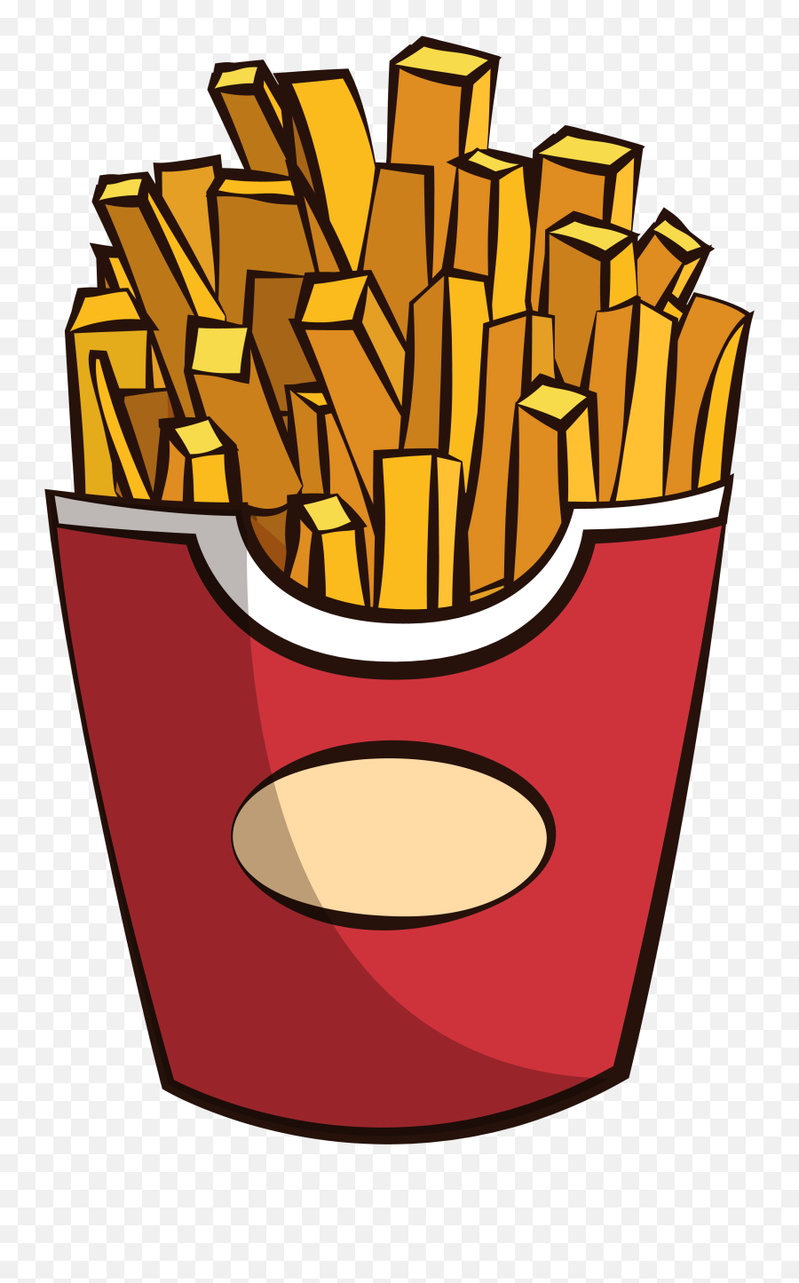 Potato French Fries Fast Food Png And - French Fries Cartoon Png Emoji,Fries Emoji