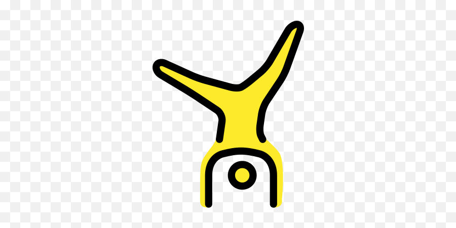 Person Cartwheeling Emoji - Bonequinho Fazendo Ginástica Png,Gymnastics Emoji For Iphone