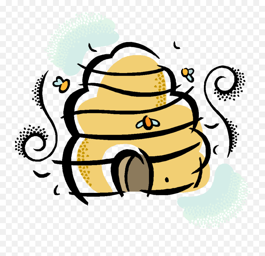 Beehive Honey Bee Hive Clipart Kid 3 - Cartoon Transparent Bee Hive Emoji,Honeycomb Emoji