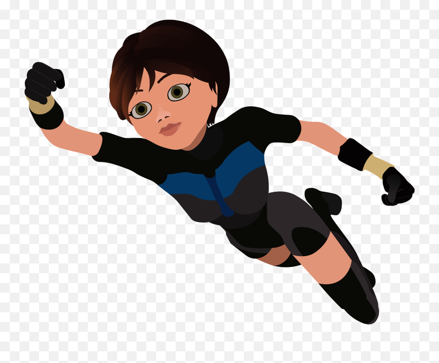 Super Woman Flying Clipart - Fictional Character Emoji,Super Woman Emoji