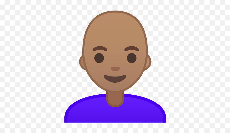 Medium Skin Tone Bald - Calvo Emoji,Bald Emoji