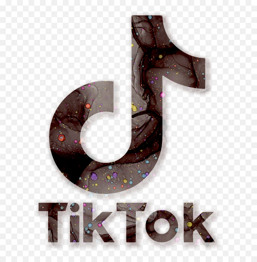 Tik Tok Logo Transparent Png Black Ink Galaxy Rainbow Bubble - Dot Emoji,Snapchat Present Emoji
