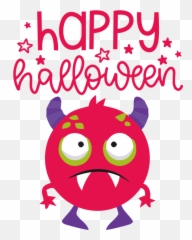Halloween Cartoon Line Text For Happy Halloween For - Dot Emoji,Witch Emoticon Text