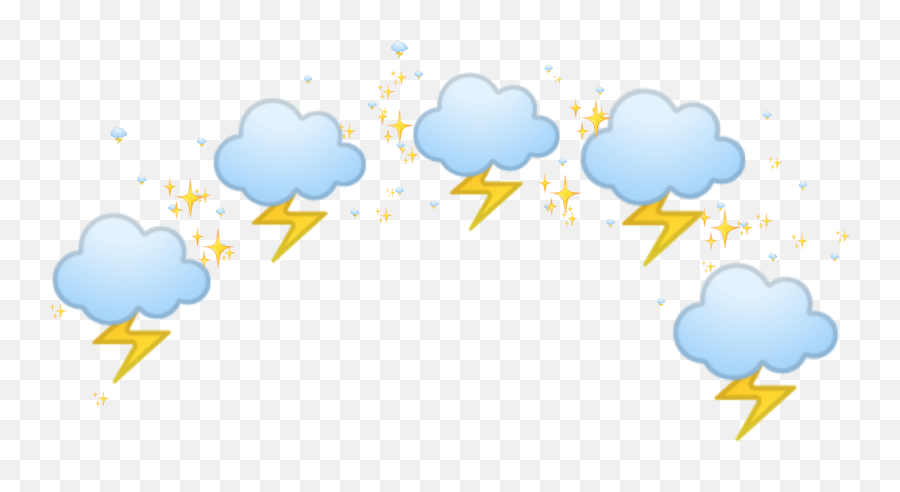 Lightning Emojiweather Sticker By Babadejaga - Dot,Lightning Storm Emoji