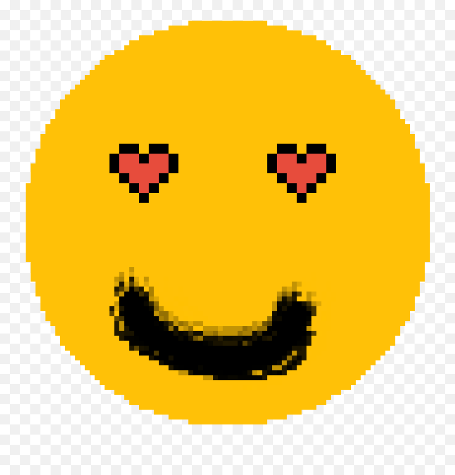 Pixilart - Love Emoji By Berino Brawl Stars Logo Pixel Art,In Love Emoji