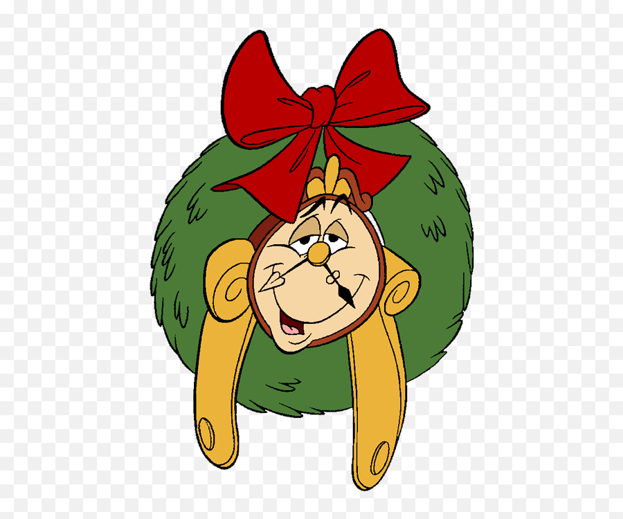 Clipart Summer Christmas Clipart Summer Christmas - Disney Christmas Beauty And The Beast Png Emoji,Xmas Reindeer Emoticon