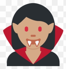 U200d Woman Vampire Emoji With Medium Skin Tone Meaning - Emoji Vampiro Blanco,How To Get Emoji For Note 3