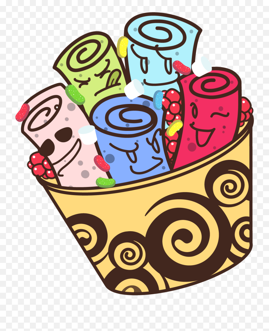 Logo Clipart Ice Cream - Rolled Ice Cream Clipart Emoji,Ice Cream And Sun Emoji