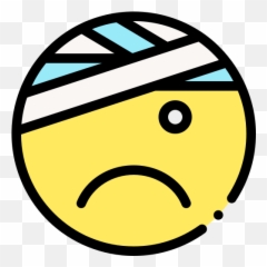 Injured - Free Smileys Icons Dot Emoji,Emoticon Of Person On Cruthces