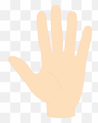 Hand Clipart - Sign Language Emoji,Black Male Hand Palm Emoticon