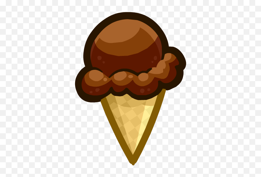 Chocolate Ice Cream Cone - Chocolate Ice Cream Cone Clipart Emoji,Chocolate Emoji