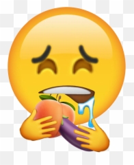 Discover Trending Eggplant Stickers Picsart - Happy Emoji,Emoticon Looks Like Eggplant