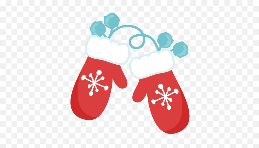Download Snowflake Clipart Mitten - Cute Winter Clipart Free Emoji,Mitten Emoji