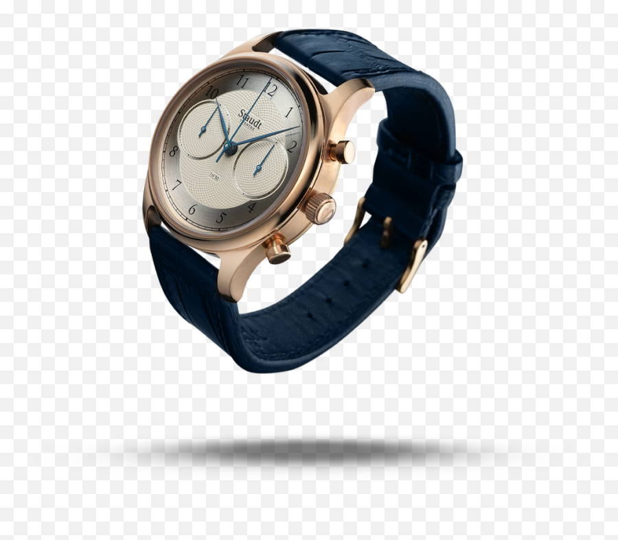 Staudt Guilloche Chronograph Mechanical Watch - Watch Strap Emoji,Pearl Green Emotion