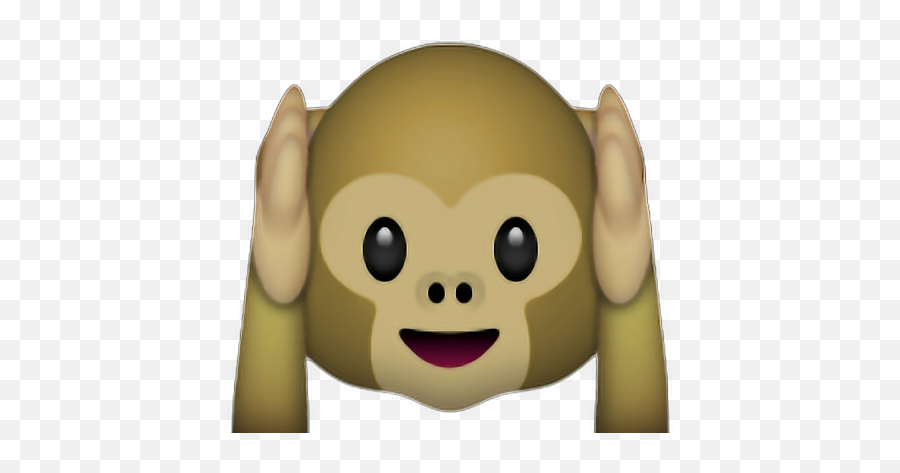 Emojis Changuitos Png - Diseño Artesanal Monkey Covering Ears Emoji,Emojis Sexuales