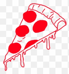 Pizza Night - Cute Pizza Clipart Black And White Emoji,Accept Award Emoticon Animated Gif