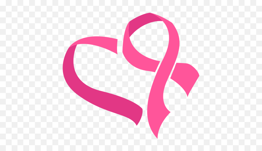 Breast Cancer Ribbon Heart Symbol - Cinta De Cáncer De Mama Png Emoji,Breast Cancer Heart Emoticons