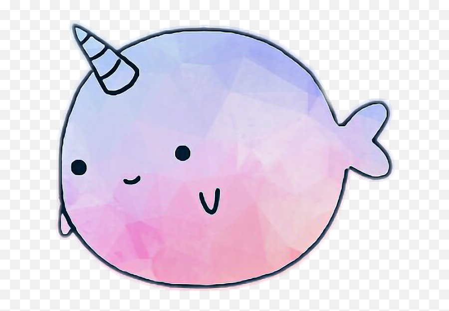 Narwhal Sticker By Buggyboo2240 - Cute Character No Background Emoji,Narwhal Emoji