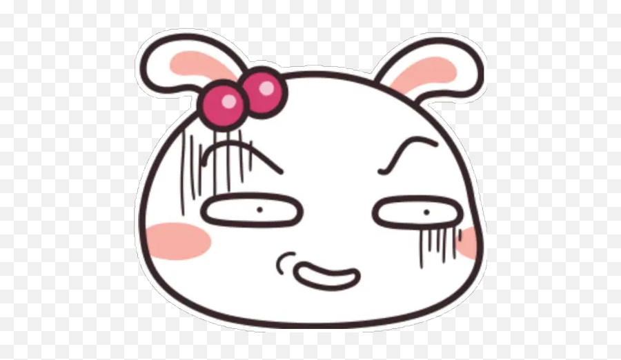 Bunny Emoji Stickers For Whatsapp - Dot,Line Bunny Emojis