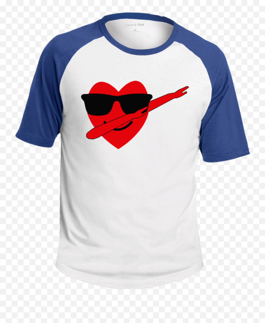 Download Heart Emoji Dabbing For - Raglan Sleeve,Valentine Emoji