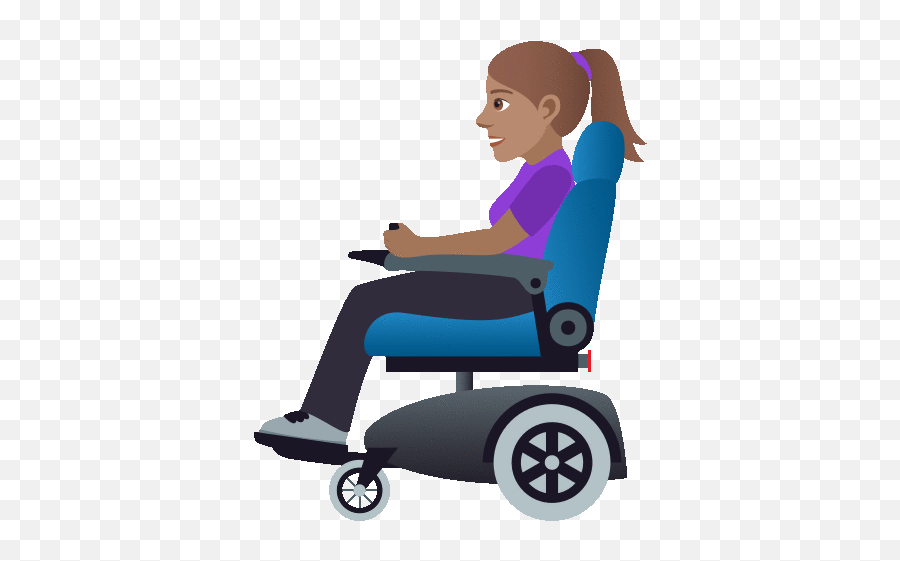 Motorized Wheelchair Joypixels Gif - Man In Motorized Wheelchair Clipart Emoji,Facebook Pride Emoji Wheelchair