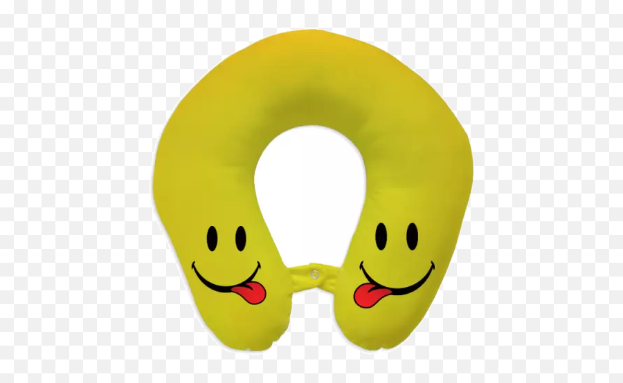 Personalized Travel Pillow - Add Your Own Designs Rightgifting Happy Emoji,Smile Emoticon Earphones
