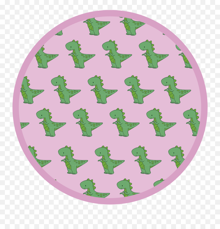 Little Dinosaurs On Pink Kids Vinyl Rug - Tenstickers Art Emoji,Perfect City Girl Emoticon