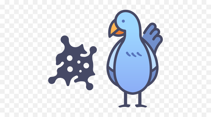 Bird Chicken Flu Disease Health Virus Animal H5n1 - Cancer Disease Icon Png Emoji,Bird Nest Emoticon