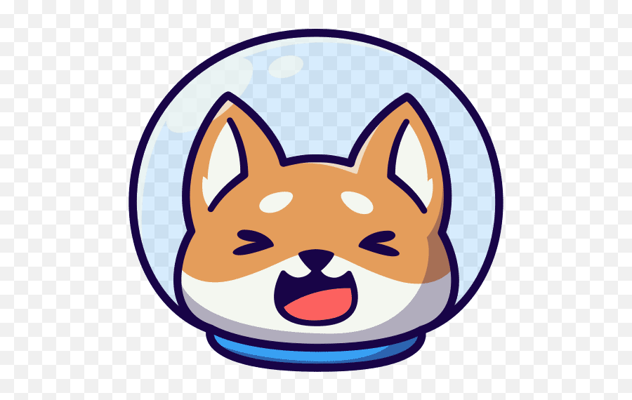 Clean Cartoon Laughing Space Shiba Inu - Canva Emoji,Cartoon Laughing Emoji
