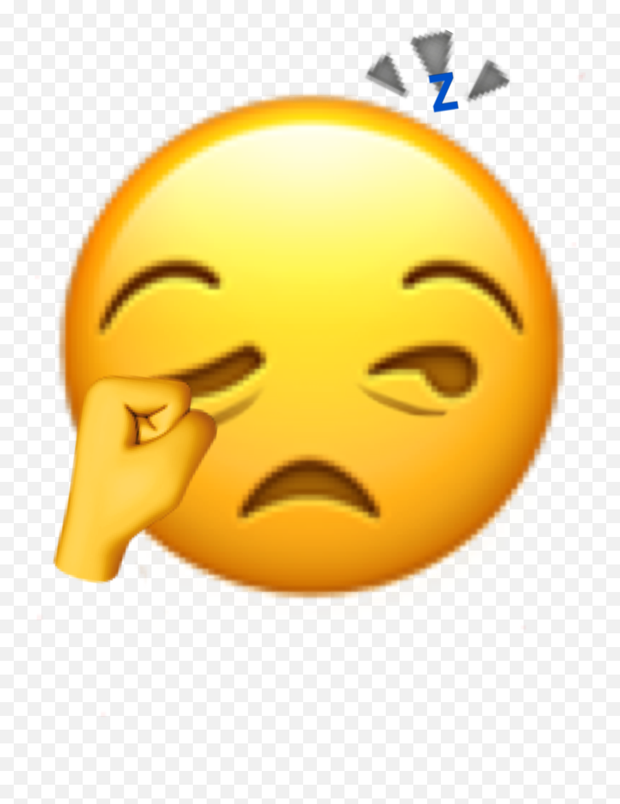 Tired Sleepy Nosleep Needsleep Sticker - Emoji With Eye Bags,Weary Emoji Meme