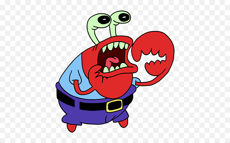 Spongebob Squarepants Mr Krabs Meme - Transparent Mr Krabs Choking Emoji,Spongebob Facebook Emoticon Meme