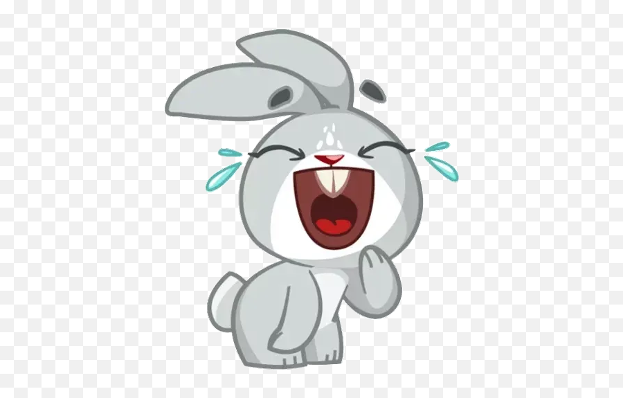 Emotion Whatsapp Stickers - Stickers Cloud Boo The Bunny Sticker In Telegram Emoji,Rabbit Emotion Art