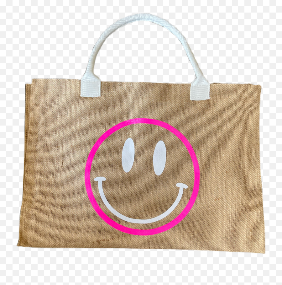 Smiley Jute Tote Bag - Happy Emoji,Emoticon Sunglasses Pillow