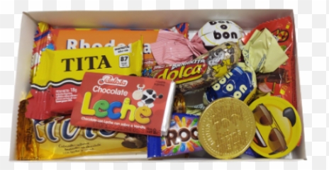 Caja Chica Con Chocolates - Mercadito De Golosinas Emoji,Arrepentimiento Emojis