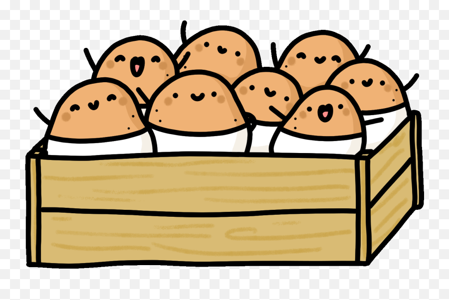 Happy Potato Sticker By Kirakira For - Potato Sticker Emoji,Potato Emojis