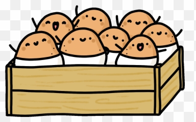 Happy Potato Sticker By Kirakira For - Potato Sticker Emoji,Potato Emojis