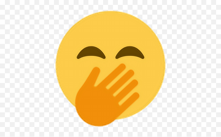 Happy Laughing Hand Handcover Sticker By Chloe Emoji,Very Happy Laughing Emoji Emoticon