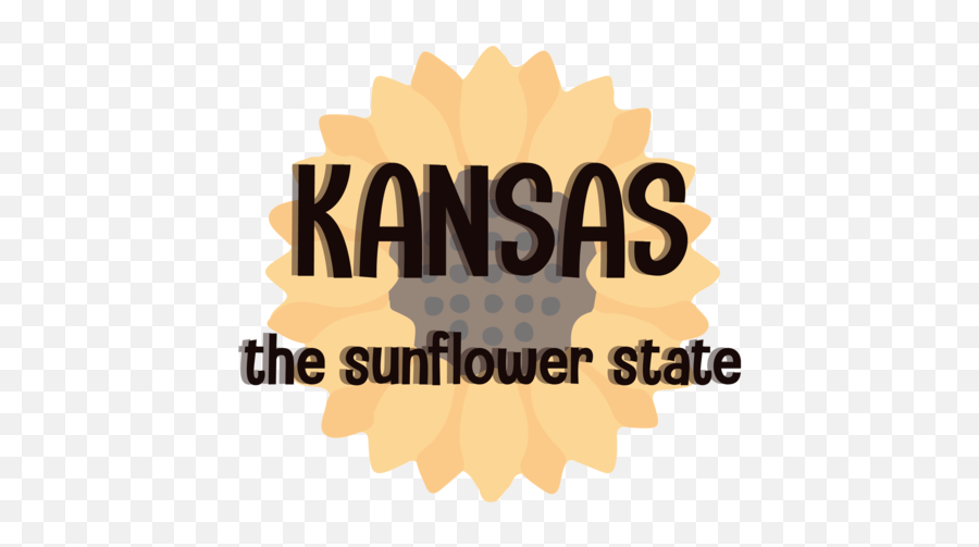 Kansas - The Sunflower State Kansas Tshirt Emoji,Kansas Sunflower Emoticon