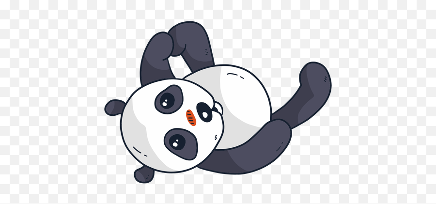 Cute Panda Muzzle Spot Fat Flat Transparent Png U0026 Svg Vector Emoji,Fat Cute Cat Emoji
