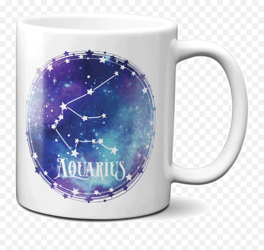 Aquarius Zodiac Sign Coffee Mug Constellation Cosmic Space Emoji,The Zodiac Signs As Symbolism -face -smiley -smileys -smilies -emoji -emojis