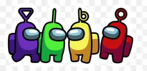 Among Us Teletubbies Sticker - Sticker Mania Emoji,Emoji Looks Like Amongus