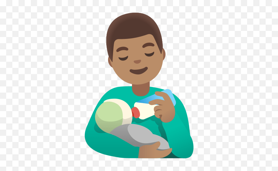 U200dman Feeding Baby With Medium Skin Tone Emoji,Medium Skin Tone Emoji