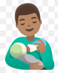 U200dman Feeding Baby With Medium Skin Tone Emoji,Medium Skin Tone Emoji
