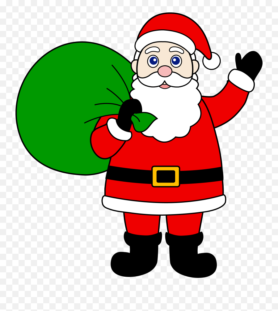 Santa Claus Clip Art Images 1 Image 7 - Clipartix Emoji,Black Santa Claus Emoji