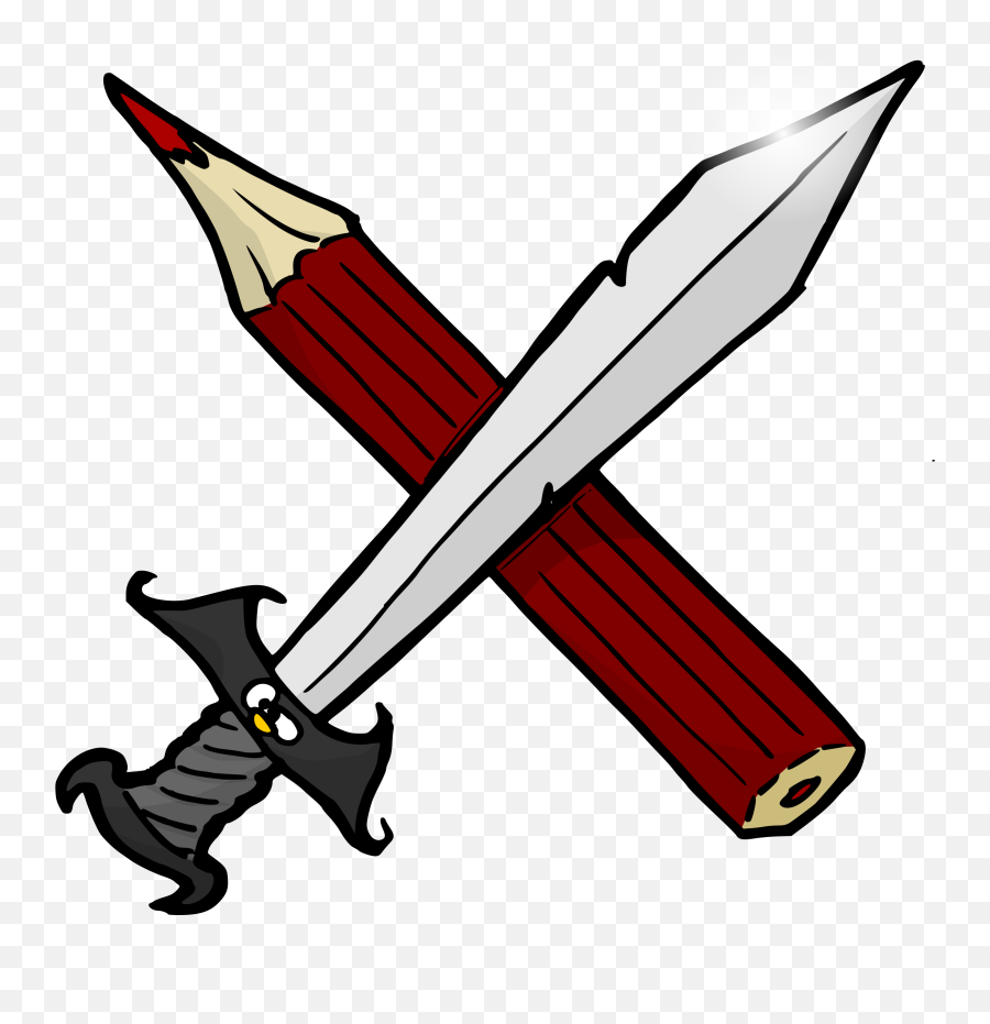 Sword Clipart Crossed Sword Sword - Pen And Sword Clipart Emoji,Crossed Swords Emoji