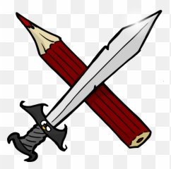 Sword Clipart Crossed Sword Sword - Pen And Sword Clipart Emoji,Crossed Swords Emoji