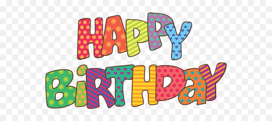 Happy Birthday Clip Art - Clipart Happy Birthday Word Art Emoji,Happy Birthday Emoticon Text Art