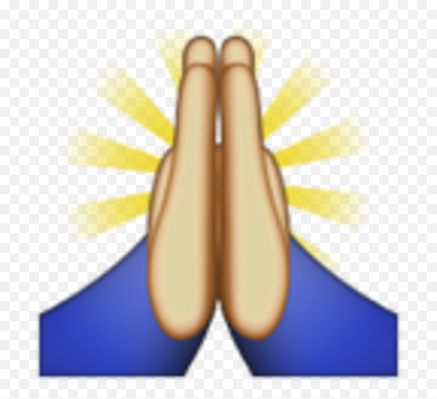 Praying Hands Emoji Prayer High Five - Emoji Transparent Prayer Hand,Folding Hands Emoji