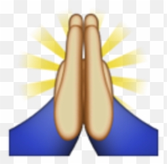 Praying Hands Emoji Prayer High Five - Emoji Transparent Prayer Hand,Folding Hands Emoji
