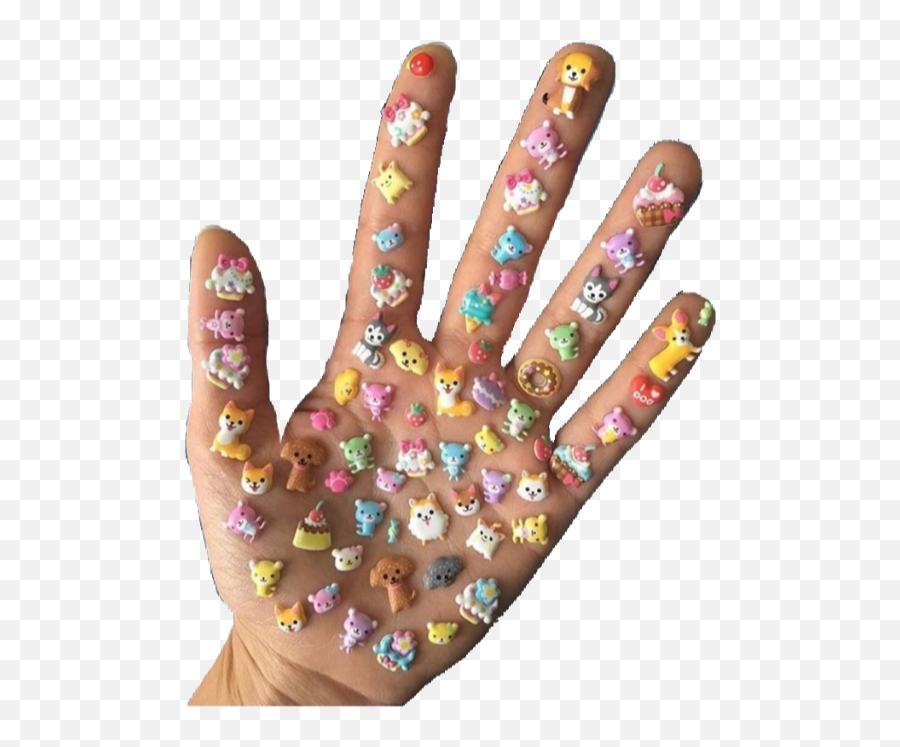 Hand Stickers Carefree Sticker - Nail Polish Emoji,Carefree Emoji